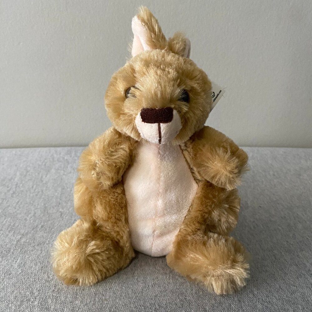 NWT Wild Republic Hug'ems Mini Kangaroo Plush 8" 2017
